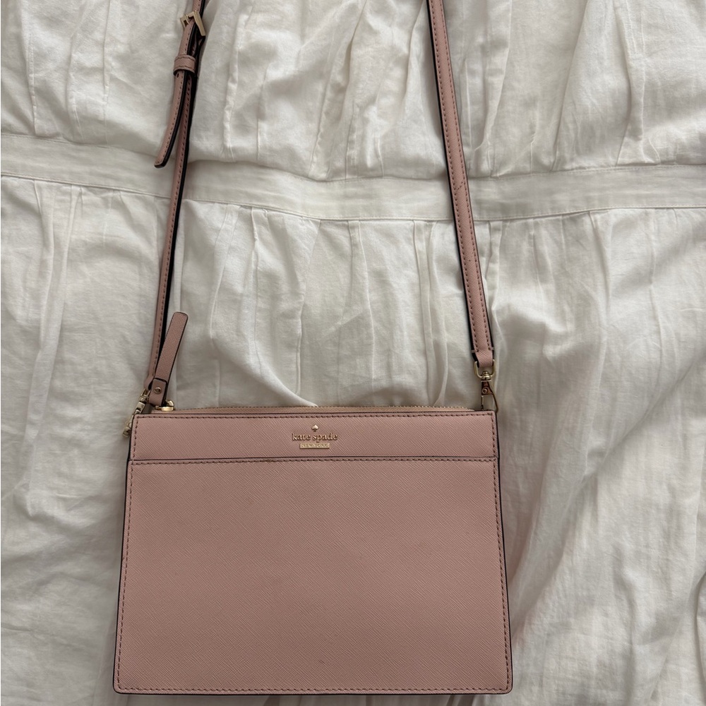 kate spade Blush Pink Saffiano Crossbody Bag